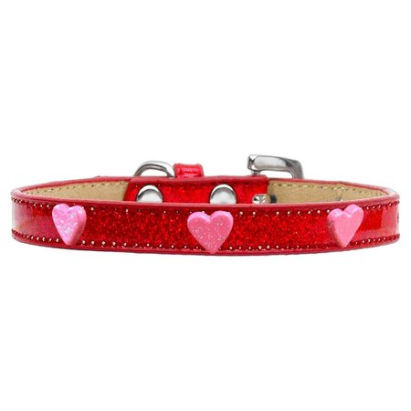 PET PAL Pink Glitter Heart Widget Ice Cream Dog CollarRed Size 10 PE869362